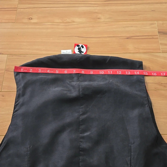 Vintage Unisex 100% Silk Mickey Mouse Vest size LARGE - Picture 10 of 11